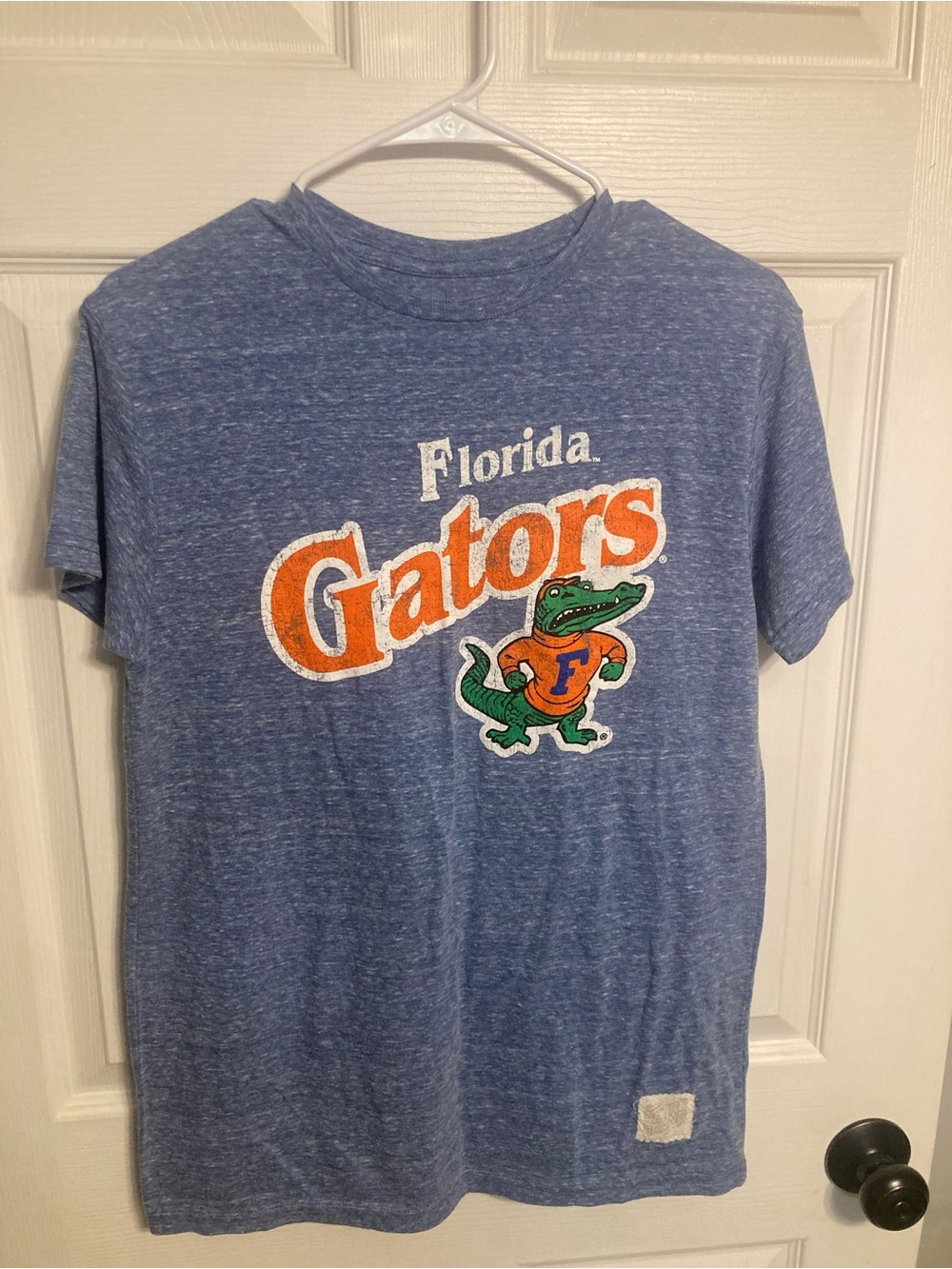 Original Retro Brand Blue Florida Gators Graphic Tee with Orange and Green Logo